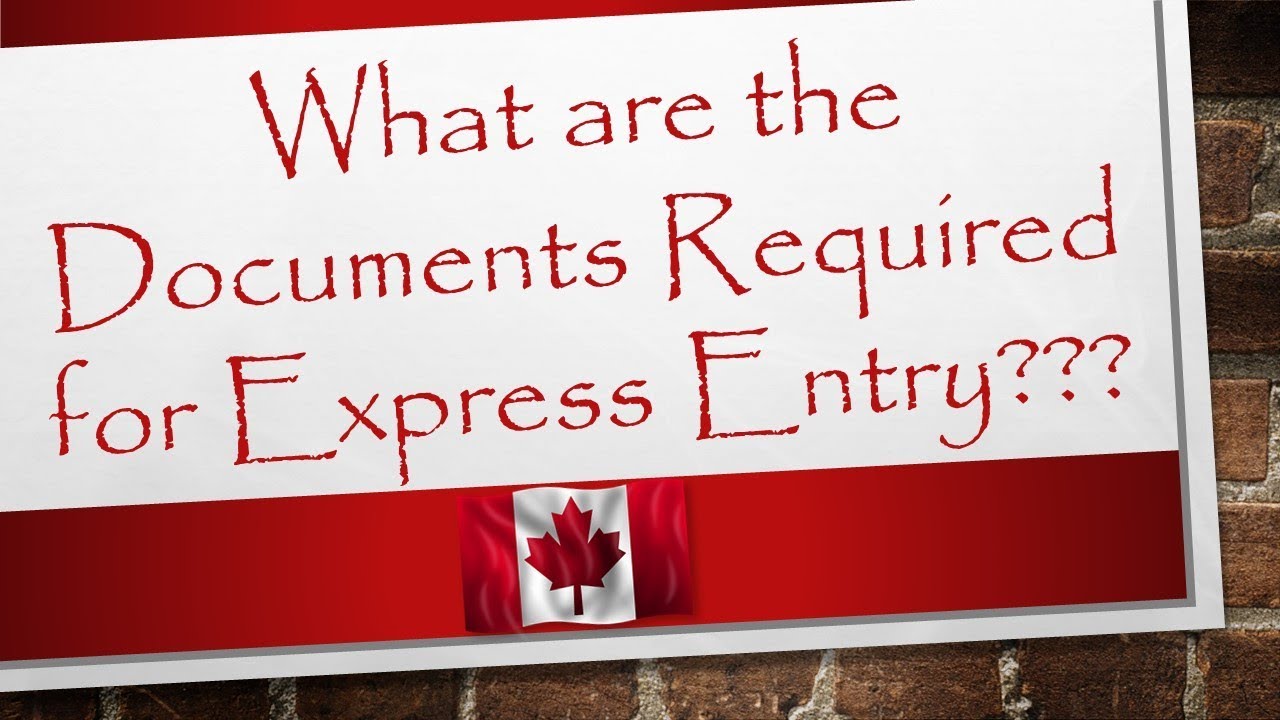 Documents For Express Entry