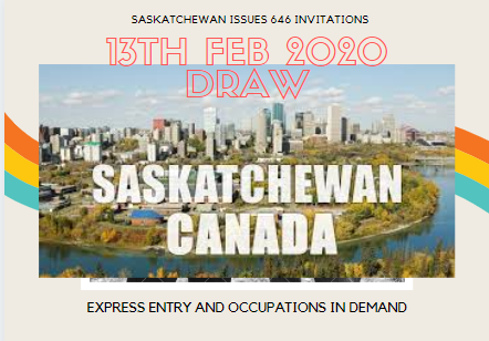 Saskatchewan Issues 646 invitations to Express Entry and Occupations In-Demand candidates