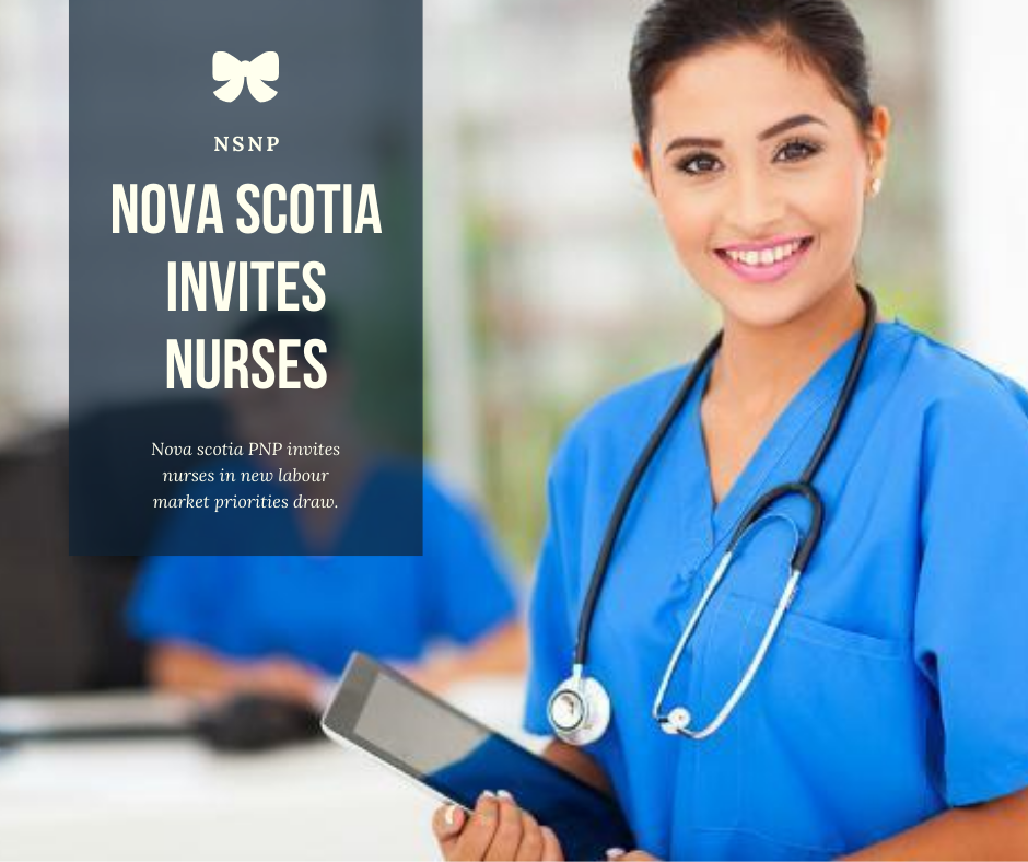 Nova Scotia PNP Invites Nurses in new Labour Market Priorities Draw