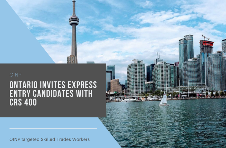 Ontario Invites Express Entry Candidates With CRS 400