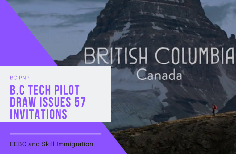 British Columbia Tech Pilot Draw Issues 57 Invitations
